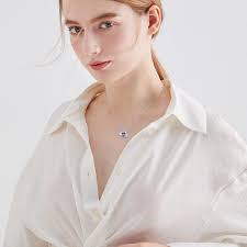 YFN Jewelry Sterling Silver Heart Crystal Angel Wing Pendant Necklace for Women