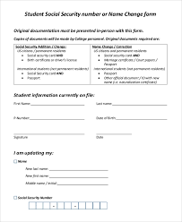 To change the information on your social security number record (i.e., a name or citizenship change, or corrected date of birth), you must provide documents to prove your identity, support the requested change, and establish the reason for the change. Free 7 Sample Social Security Name Change Forms In Pdf
