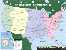 U S World Maps With Time Zones Ready Reference Chart