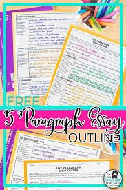 Free Five Paragraph Essay Outline Essay Outline Essay Writing Help Essay Outline Template