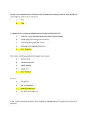 Oct 13, 2021 · rodgers' vaccination response met with questions video. Chapter 1 Quiz Questions Supply Chain Management Is The Management Of Processes Used To Design Supply Product And Deliver Valuable Goods And Services Course Hero
