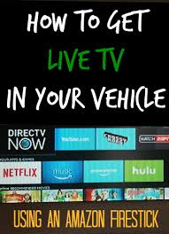 How To Watch Live Tv In Your Vehicle Using The Amazon Firestick Project Mommy Watch Live Tv Live Tv Tv Hacks
