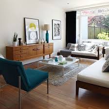 Mid Century Style White Living Room Living Room Decorating Ideal Home Mid Century Modern Living Room Decor Mid Century Living Room Mid Century Modern Living Room Design