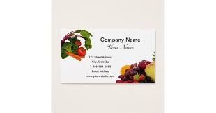 A simple yet whimsical business card design by mad pepper. Fruit And Vegetables 2 Business Cards Zazzle Com Fruits And Vegetables Names Fruits And Vegetables Cards