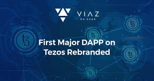 First Major Dapp On Tezos Rebranded Viaz Io Re Branded From Skynetworld Org Majors News Today Cryptocurrency News