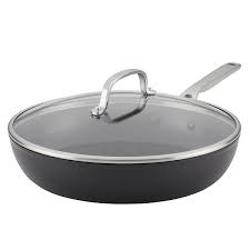Kitchenaid Hard Anodized Induction 12 25 In Nonstick Frypan With Lid