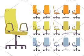 Office Chair Interior Set Office Chair Chair Drawing Design