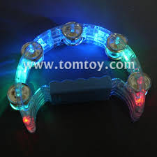 Half Moon Led Light Up Tambourine Tomtoy