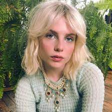 Lacy Redway Hairstylist On Instagram And This Is Just The Bts Photo Lucy Boynton Coming Soon Phot Short Hair With Bangs Hair Styles Grunge Hair