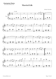 Free cello sheet music lessons amp resources 8notes com. Married Life Up Ost Michael Giacchino Stave Preview Eop Online Music Stand Married Life Up Piano Sheet Piano Songs Sheet Music