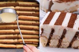 Put wax paper in first. Genius Cake A Creamy Dessert Made With Biscuits And Ladyfingers
