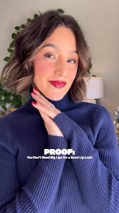 Big lips aren’t the requirement…confidence is., I keep my makeup soft and  simple and add a pop of color