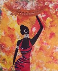 Afro African Art Painting African Art Paintings African Paintings African Art