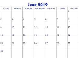 June Calendar 2019 Printable Design Template June 2019 Calendar Calendar Printables Calendar 2019 Printable