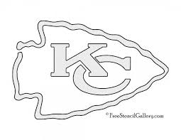 Nfl Kansas City Chiefs Stencil In 2020 Nfl Kansas City Chiefs Kansas City Art Kansas City Chiefs Logo
