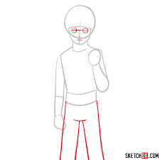 Anime leaping pose drawing step by step. How To Draw Rock Lee From Naruto Anime Sketchok Easy Drawing Guides