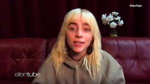 Shock of green hair has gone blonde and full bombshell, swapping her trademark sweats for a style more domme than deb: Billie Eilish Reveals How A Fan Inspired Her Dream New Blonde Hair Future Tech Trends