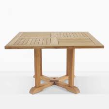 The square leg is a classic and sophisticated look for any style. Square Teak Pedestal Tables Outdoor Furniture Teak Warehouse