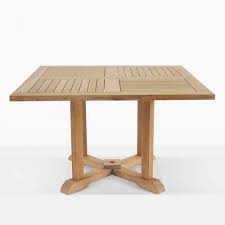 Concrete outdoor round dining table (60) $1199. Square Teak Pedestal Tables Outdoor Furniture Teak Warehouse