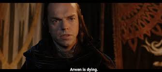 I dont understand why arwen was dying but the rest of the elves were fine  here