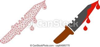 Making of the bloody knife sticker stickersheet Red Polygonal 2d Mesh Blood Knife And Flat Icon Mesh Vector Blood Knife With Flat Icon Red Abstract Lines Light Spots And Canstock