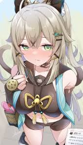 multiple tails, tongue out, two tails, tail, black choker - Anime R34