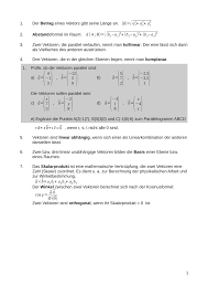 Analytische Geometrie Unterrichtsmaterial Im Fach Mathematik In 2020 Analytische Geometrie Mathematikunterricht Mathematik