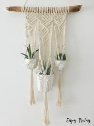 Grande Suspension Murale Pour Plantes En Macrame Etsy Art Macrame Tentures Murales En Macrame Macrame