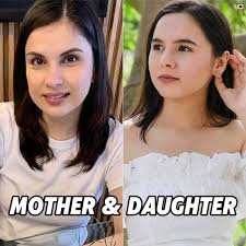 Carbon copy? Ms Ana Roces At Ang Kanyang Unica Hija na si Carmela  Montenegro. Makikita ang pagkakahawig ng mag-ina, mula sa kanilang maamong  mukha hanggang sa natural na charm. Sa edad na