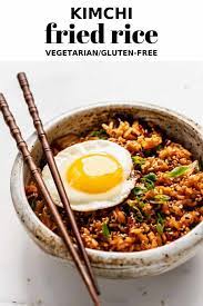 Kimchi Fried Rice Recipe Kimchi Fried Rice Vegetarian Recipes Delicious Vegetarian
