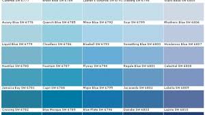Shades Blue Paint Chart Major Homes Alternative 7