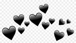 Transparent neon purple heart banner black and white purple aesthetic tumblr transparent png image transparent png free download on seekpng. Free Png Download Black Hearts Tumblr Png Images Background Transparent Overlays Png Download 850x443 68076 Pngfind
