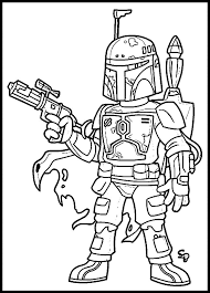 Imagenes de cupido para dibujar. Boba Fett Star Wars Coloring Pages Printable Novocom Top
