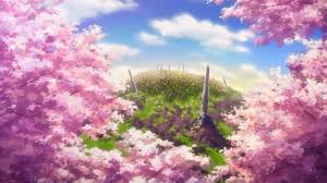 Anime Scenery Hd Wallpaper 1920x1080 Id 20041 Anime Scenery Anime Cherry Blossom Scenery