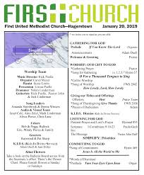First United Methodist Church—Hagerstown January 20, 2019