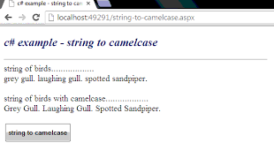 Capitalize first character of important words. C How To Convert A String To Camelcase