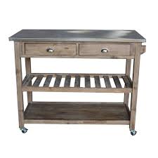 drawers wooden frame kitchen cart with