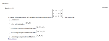 D is the 3×3 coefficient matrix, and d x, d y, and d z are each the result of substituting the constant column for one of the coefficient columns in d. A System Of Linear Equations In 3 Variables Has The Chegg Com