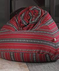 Suitable for up to 6 years. Small Boho Bean Bag Red