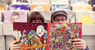 An Adorable Record Store Engagement From Jillian Mcgrath On Hi Fi Weddings Engagement Pictures Record Store Wedding