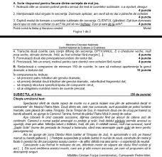 Evaluarea națională 2018, limba română, subiecte și barem este prima probă scrisă pe care o susțin elevii care termină școala generală. Simulare Evaluare NaÈ›ionalÄƒ Modele De Subiecte È™i Barem La RomanÄƒ Clasa A Viii A SomeÈ™eanul Ro