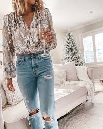 Sparkle Top Fun New Year S Eve Top To Keep It Sparkly Casual High Waisted Jeans Fashion Clothes New Years Eve Tops