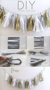 35 Ideas For Party Decorations Black Gold Silver Diy Tassel Garland Diy Birthday Decorations Silver Party Decorations