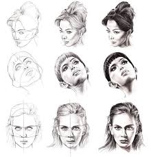 How To Draw A Face Step By Step Drawing Pinterest How To Face Drawing Step By Step Drawing Portrait