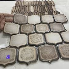 Gạch đá Mosaic đèn lồng màu nâu cổ điển MT-MSDL00004 | Vật liệu xây dựng  Newlando.vn