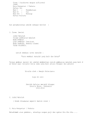 Selain itu, saat menuliskan judul, biasanya lokasi yang tepat pada cover makalah ialah di tengah atas halaman. Contoh Halaman Depan Makalah Contoh Makalah