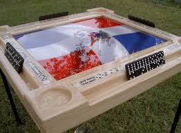 Dominican Republic Bandera Light Wood Frame By Domino Tables By Art Domino Table Woodworking Shop Layout Outdoor Woodworking Plans