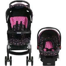 Graco Literider Click Connect Travel System With Snugride Click Connect 22 Infant Car Seat Prisci Baby Car Seats Car Seat Stroller Combo Pink Infant Car Seat