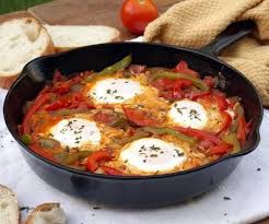 Chakchouka Tunisian Eggs In Tomato Sauce Curious Cuisiniere Recipe Shakshuka Recipes Vegetarian Recipes Tunisian Food