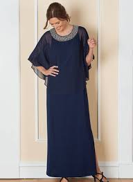 R M Richards Popover Beaded Neck Gown